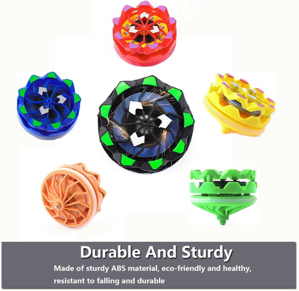 Sparkle Beyblade (4-pack and 6-pack) - safe, fun and lights up