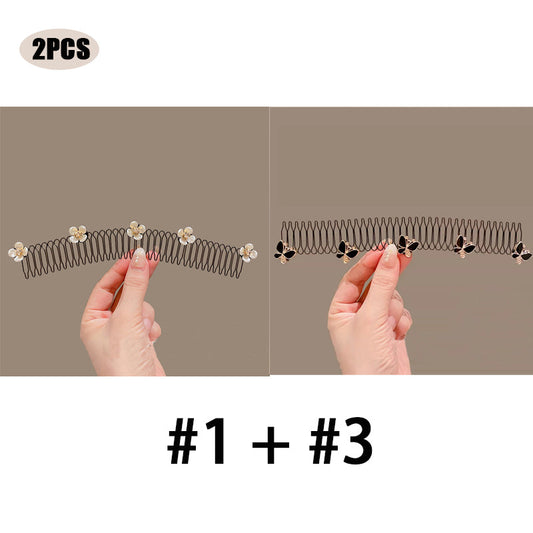 Sweet and cute elastic hair comb to organize hair