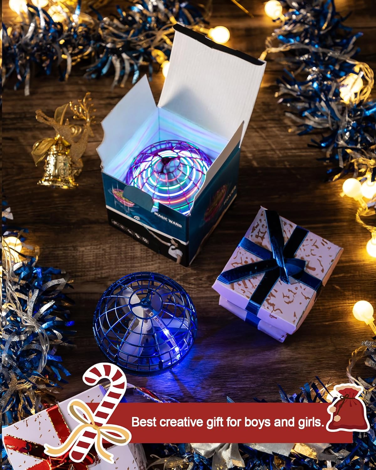 Children's flying ball with light