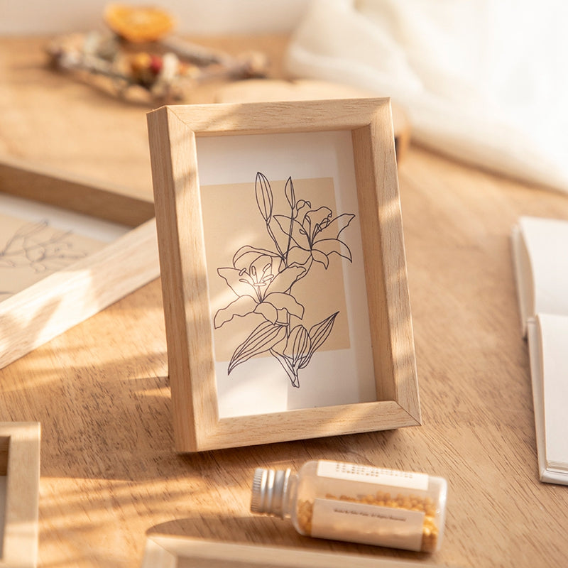Wooden Photo Frame Photo Desktop Ornament